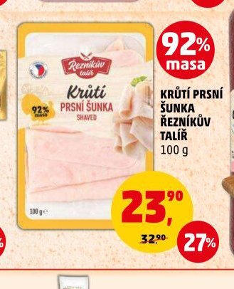 KRŮTÍ PRSNÍ ŠUNKA ŘEZNÍKŮV TALÍŘ