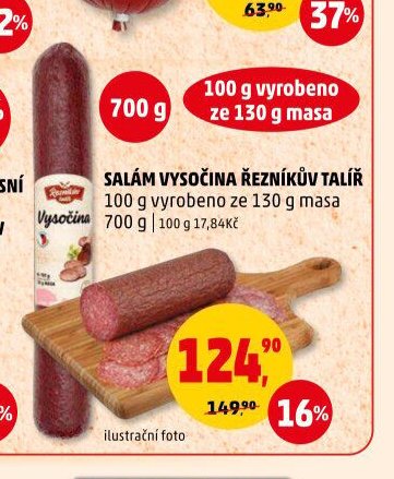 SALÁM VYSOČINA ŘEZNÍKŮV TALÍŘ