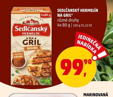 Sedlčanský Hermelín na gril