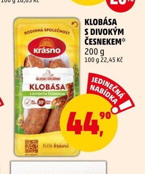Klobása s divokým česnekem