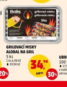 Grilovací misky alobal na gril