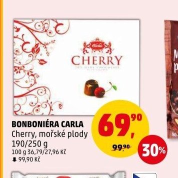 Bonboniéra Carla Cherry, mořské plody