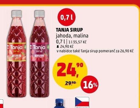 TANJA SIRUP jahoda, malina