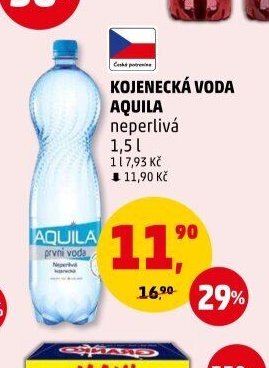 KOJENECKÁ VODA AQUILA neperlivá