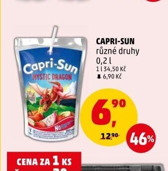 CAPRI-SUN různé druhy