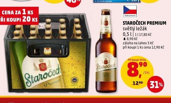 STAROČECH PREMIUM světlý ležák