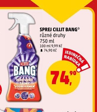 SPREJ CILLIT BANG různé druhy 750 ml