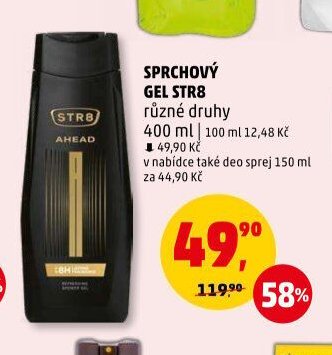 SPRCHOVÝ GEL STR8 různé druhy 400 ml