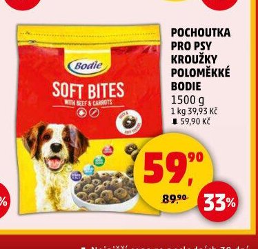 POCHOUTKA PRO PSY KROUŽKY POLOMĚKKÉ BODIE 1500 g