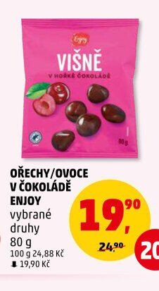 Ořechy/ovoce v čokoládě Enjoy