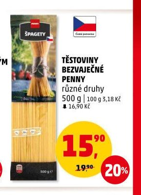 Těstoviny bezvaječné Penny