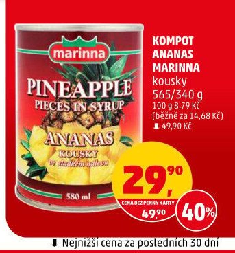 Kompot Ananas Marinna kousky