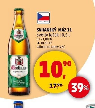 Svijanský Máz 11 světlý ležák
