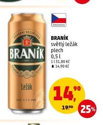 Braník světlý ležák