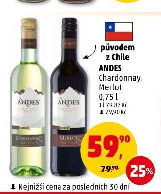 Andes Chardonnay, Merlot