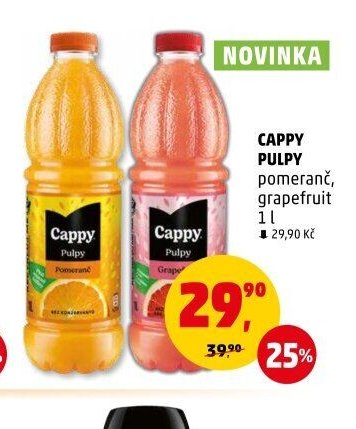 Cappy Pulpy pomeranč, grapefruit 1 l