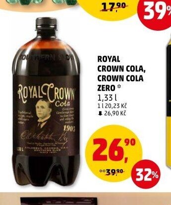 Royal Crown Cola, Crown Cola Zero 1,33 l