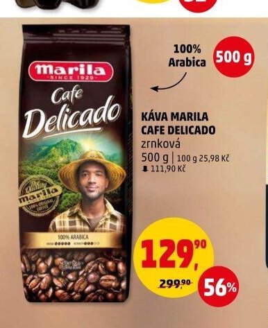 Káva Marila Cafe Delicado zrnková 500 g