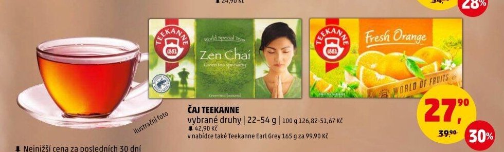 Čaj Teekanne vybrané druhy 22-54 g