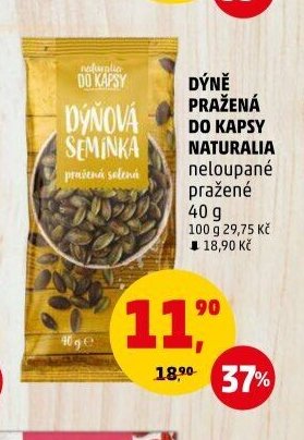Dýně pražená do kapsy Naturalia