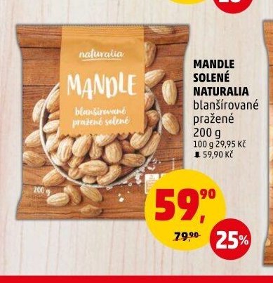 Mandle solené Naturalia