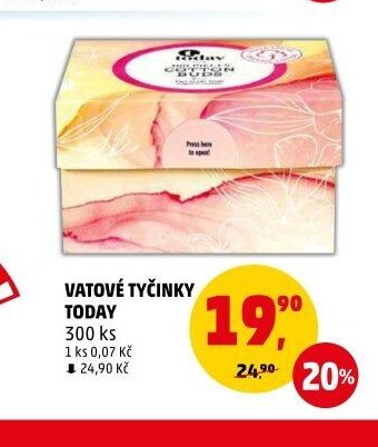 VATOVÉ TYČINKY TODAY