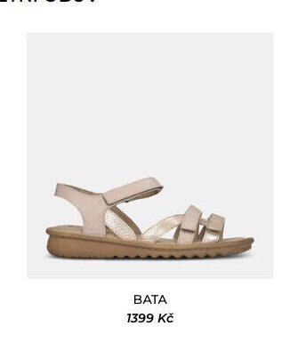 Bata béžové páskové sandály