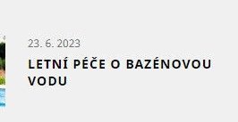 Letní péče o bazénovou vodu - Mountfield akcniletaky.com