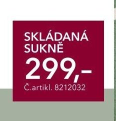 SKLÁDANÁ SUKNĚ