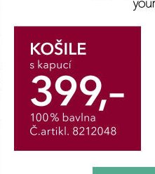 KOŠILE s kapucí