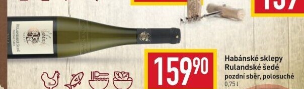 Víno Rulandské šedé Habánské sklepy - pozdní sběr