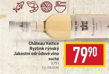 Víno Ryzlink rýnský Chateau Valtice