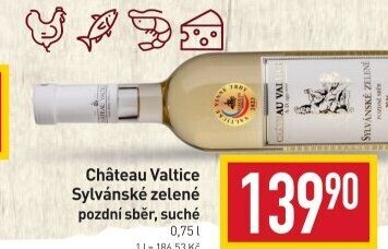 Víno Sylvánské zelené Chateau Valtice - pozdní sběr