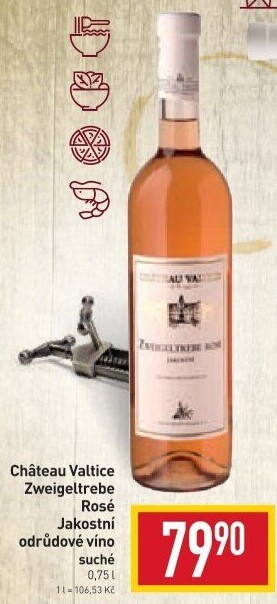 Víno Zweigeltrebe Rosé Chateau Valtice