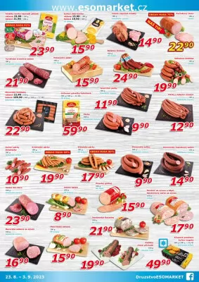 akční leták ESO MARKET 23.8.2023-3.9.2023