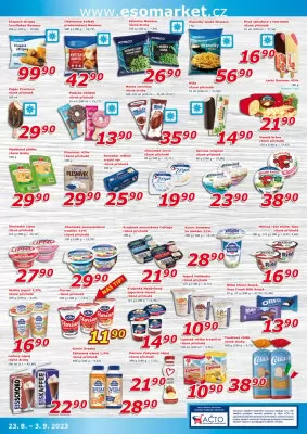 akční leták ESO MARKET 23.8.2023-3.9.2023