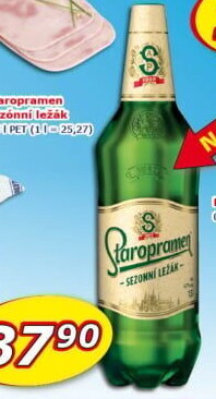 Pivo světlý sezonní ležák Staropramen