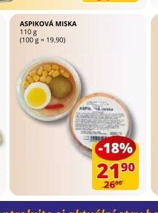 ASPIKOVÁ MISKA 110 g