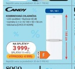 Candy kombinovaná chladnička