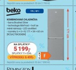 Beko kombinovaná chladnička