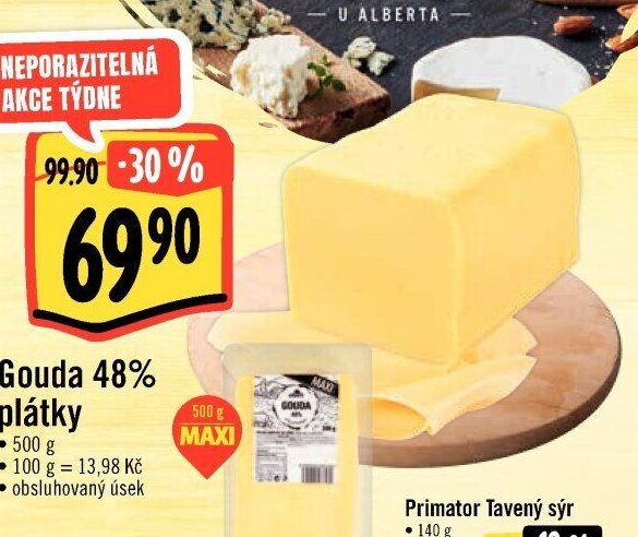 Gouda 48% plátky