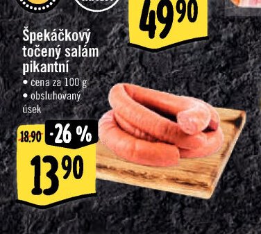 Špekáčkový točený salám pikantní