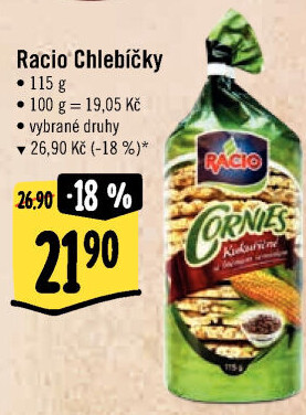 Chlebíčky Cornies Racio