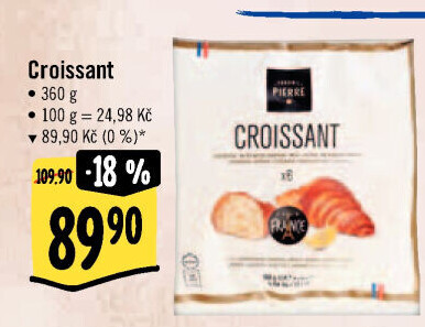 Croissant mražený Fournil Pierre