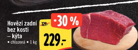 Hovězí kýta zadní bez kosti