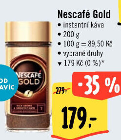 Instantní kávy Nescafé Gold
