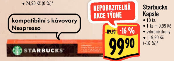 Kapsle Nespresso Starbucks
