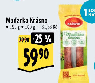 Klobása Maďarka Krásno