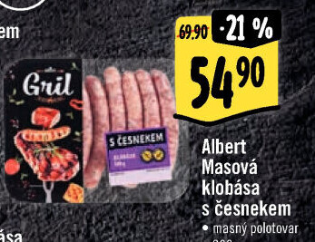 Klobása s česnekem Albert Gril