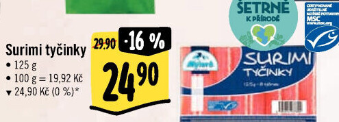 Krabí tyčinky Surimi mražené Mylord